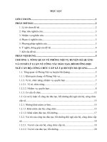 Báo cáo kiến tập: Thực trạng công tác đào tạo, bồi dưỡng đội ngũ cán bộ, công chức cấp xã tại huyện Hà Quảng, tỉnh Cao Bằng