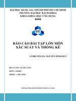 BÁO CÁO XSTK THẦY HUY NHÓM 5