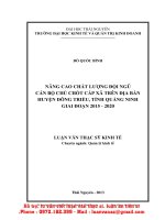 ThS01 114 nâng cao chất lượng đội ngũ cán bộ chủ chốt cấp xã trên địa bàn huyện đông triều, tỉnh quảng ninh giai đoạn 2015   2020 (tt)