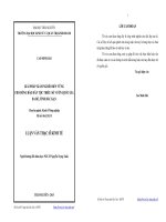 Giải pháp giảm nghèo bền vững cho đồng bào dân tộc thiểu số vườn quốc gia Ba Bể tỉnh Bắc Kạn