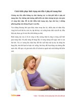 Cách khắc phục tình trạng són tiểu ở phụ nữ mang thai