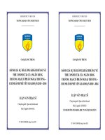 Đánh giá sự hài lòng của sinh viên đối với chất lượng dịch vụ đào tạo của các trường đại học kỹ thuật tại thành phố Hồ Chí Minh