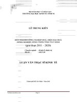 Công nghiệp hóa hiện đại hóa ở nông thôn Tây Ninh