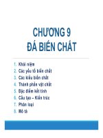 CHƯƠNG 9 ĐÁ BIẾN CHẤT