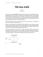 Kỹ thuật mã hoá khối