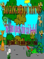 Bài giảng điện tử mầm non lớp Lá đề tài PTNN – Làm quen với chữ cái B,D,Đ