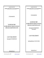 Giải pháp hoàn thiện hệ thống kiểm soát nội bộ tại Ngân hàng Chính sách xã hội tỉnh Thái Nguyên