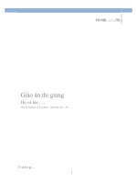 giáo án thi giảng Hình học 10 nâng cao. Tiết : Đường tròn  Chương III: PHƯƠNG PHÁP TOẠ ĐỘ TRONG MẶT PHẲNG Bài 4 (tiết 36): ĐƯỜNG TRÒN