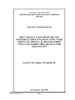 Phát triển ứng dụng công nghệ thông tin trong các doanh nghiệp nông lâm nghiệp trên địa bàn tỉnh thái nguyên