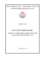 NGHIÊN CỨU, THIẾT KẾ BỘ TỰ ĐỘNG CHUYỂN ĐỔI NGUỒN ĐIỆN TRONG HỆ THỐNG ATS