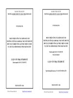 Hoàn thiện công tác kiểm soát chi thường xuyên qua kho bạc nhà nước đối với đơn vị sự nghiệp công lập thực hiện cơ chế tự chủ tài chính thuộc tỉnh Thái Nguyên