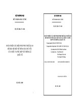 Hoàn thiện các biện pháp phi thuế quan để bảo hộ một số nông sản chủ yếu của nước ta phù hợp với thông lệ quốc tế