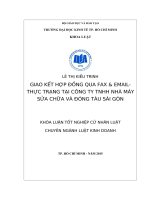 Luận văn tốt nghiệp cử nhân luật kinh tế về pháp luật về giao kết hợp đồng qua fax và email thực tiễn thực hiện