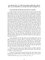 ĐẠO đức NHO GIÁO TRONG TRIẾT học TRUNG HOA và ẢNH HƯỞNG của nó đến VIỆT NAM