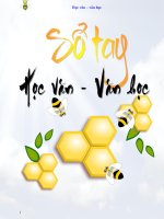 SỔ TAY VĂN HỌC THPT LUYỆN THI THPT QUỐC GIA