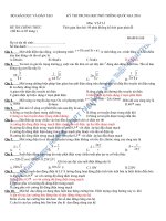 Giải chi tiết đề thi THPTQG 2016