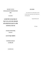 Giải pháp thúc đẩy hoạt động sáp nhập và mua lại Ngân hàng theo định hướng hình thành tập đoàn tài chính Ngân hàng tại Việt Nam