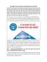 Quy định về rút bảo hiểm xã hội một lần cho năm 2016