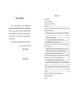 Hoàn thiện các chính sách xóa đói giảm nghèo chủ yếu của Việt Nam đến năm 2015