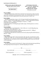 Đề thi HSG vật lý 2016