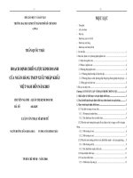 hoạch định chiến lược kinh doanh của ngân hàng