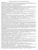 CHƯƠNG II TÍNH QUY LUẬT của HIỆN TƯỢNG DI TRUYỀN