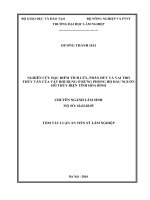 Nghiên cứu đặc điểm tích lũy, phân hủy và vai trò thủy văn của vật rơi rụng ở rừng phòng hộ đầu nguồn hồ thủy điện tỉnh hòa bình (TT)