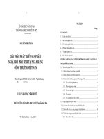 Giải pháp phát triển sản phẩm ngoại hối phái sinh tại Ngân hàng Công thương Việt Nam