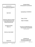 Giải pháp tăng cường quản lý thu thuế các doanh nghiệp ngoài quốc doanh trên địa bàn tỉnh Thái Nguyên