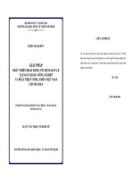 Giải pháp phát triển hoạt động tín dụng bán lẻ tại Ngân hàng NN và PTNT Việt Nam  Chi nhánh 6