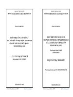 Hoàn thiện công tác quản lý nhà nước đối với hoạt động kinh doanh của các khách sạn trên địa bàn thành phố Hạ Long