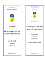 Hoàn thiện hệ thống kế toán chi phí tại Công ty cổ phần Cao su Đồng Phú