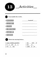 Ebook bài tập tiếng anh lớp 7 Phần 1