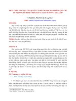 Bài báo phát triển năng lực GQVĐ cho HS thông qua dạy học chủ đề tích hợp hợp chất của lưu huỳnh và mưa axit