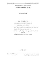 Báo cáo kiến tập QUẢN TRỊ VĂN PHÒNG tại Trung tâm tin Trường Đại học Nội Vụ Hà Nội