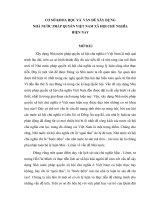 CƠ SỞ KHOA HỌC VỀ XÂY DỰNG NHÀ NƯỚC PHÁP QUYỀN XÃ HỘI CHỦ NGHĨA Ở NƯỚC TA HIỆN NAY