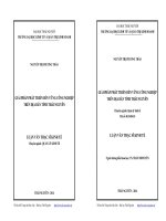 Giải pháp phát triển bền vững các khu công nghiệp trên địa bàn thị xã Sông Công