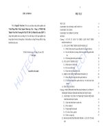 Giải pháp phát triển nguồn nhân lực cho công ty TNHH Một thành viên môi trường đô thị Thành phố Hồ Chí Minh đến năm 2020