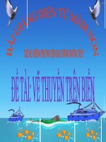 Bài giảng điện tử mầm non lớp Chồi đề tài Vẽ thuyền trên biển