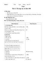 giáo án toán lớp 2   tuần 1 bản chuẩn