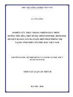Nghiên cứu thực trạng nhiễm giun tròn đường tiêu hóa, một số đặc điểm sinh học, bệnh học do giun dạ dày gây ra ở lợn, biện pháp phòng trị tại ba tỉnh miền núi phía Bắc Việt Nam