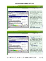 giáo trình hướng dẫn sử dụng exel mới nhất và cơ bản nhất