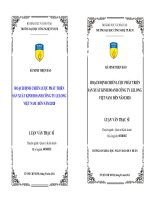 Hoạch định chiến lược phát triển sản xuất kinh doanh công ty LeLong Việt Nam đến năm 2020