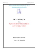 Mạch đếm số người trong phòng và tự động bật tắt đèn