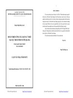 Hoàn thiện công tác quản lý thuế tại cục thuế tỉnh Tuyên Quang