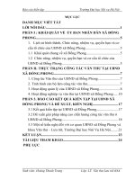BÁO cáo KIÊN tập: Công tác Văn thư tại văn phòng Ủy Ban Nhân Dân xã Đồng Phong, huyện Nho Quan, tỉnh Ninh Bình