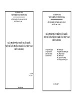 Giải pháp phát triển xuất khẩu một số sản phẩm cơ khí của Việt Nam đến năm 2015