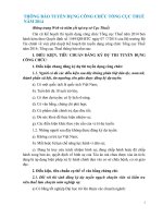 Thông báo thi công chức thuế  Tổng cục thuế