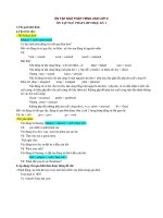 Ôn tập ngữ pháp tiếng anh 9 học kì 1