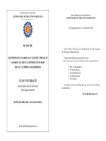Giải pháp nâng cao động lực làm việc cho người lao động tại trung tâm thông tin di động khu vực II (thành phố Hồ Chí Minh) VMS Mobifone
